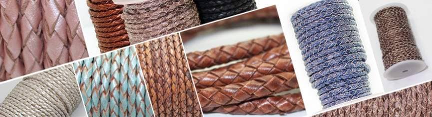 Buy Leather Cord Braided Leather  at wholesale prices