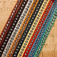 Buy Leather Cord Nappa Leather with Swarovski Crystals  at wholesale prices