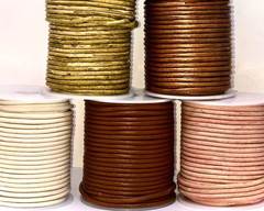 Buy Leather Cord Round Leather 3mm  at wholesale prices