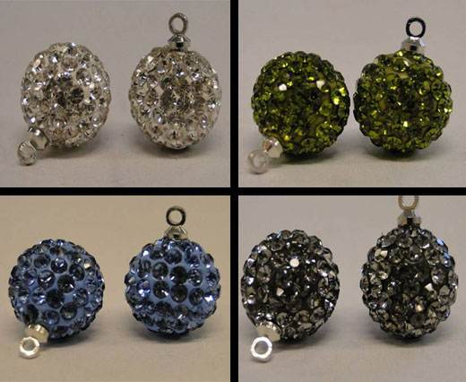 Buy Beads Crystal Pendant 14mm for Leather and Cords  at wholesale prices