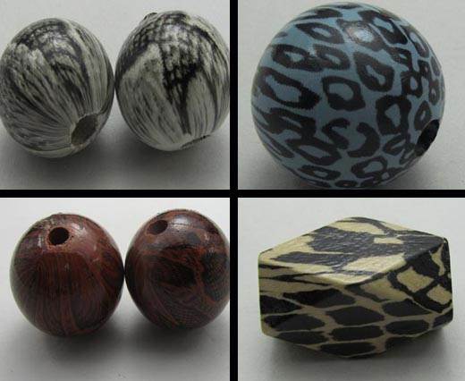 Buy Beads Wooden Beads Snake Style  at wholesale prices