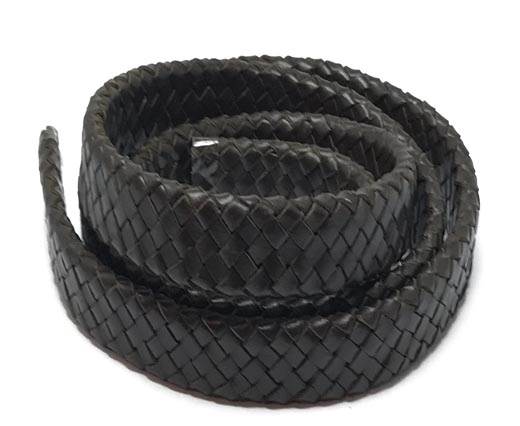 Buy Lederbänder Lederband geflochten Oval 19mm - 20mm  at wholesale prices