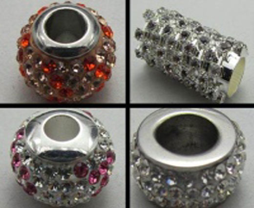 Buy Beads Big Hole Beads with Crystals  at wholesale prices