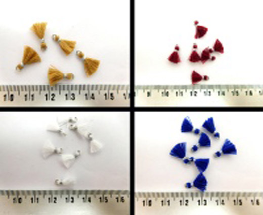 Buy Lederaccessoires Quasten aus verschiedenen Materialien Baumwolle - 1cm  at wholesale prices