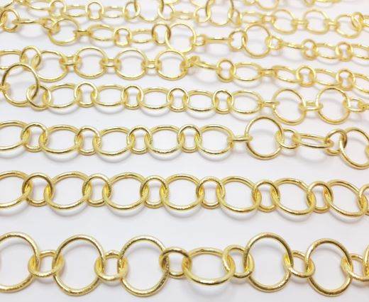 Buy Zamak / Brass Beads and Findings Metal Chains -Brush Gold Plated  at wholesale prices