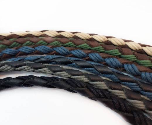Buy Leather Cord Braided Leather Braided Leather with Cotton Braided Cotton with 8mm  at wholesale prices