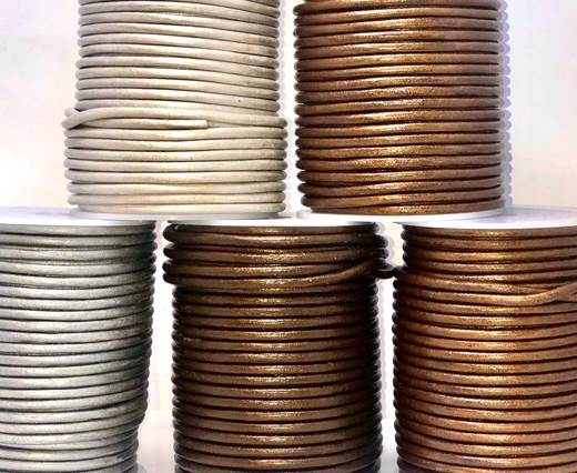 Buy Leer  Rond Leer Rond Leer -  4mm Metallic   at wholesale prices