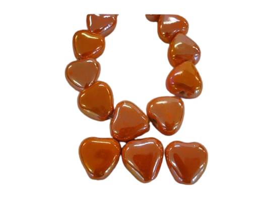 Buy Cuentas Perlas de cerámica Corazones de cerámica  at wholesale prices