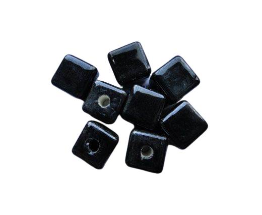 Buy Beads Ceramic Beads Cube - 14mm  at wholesale prices