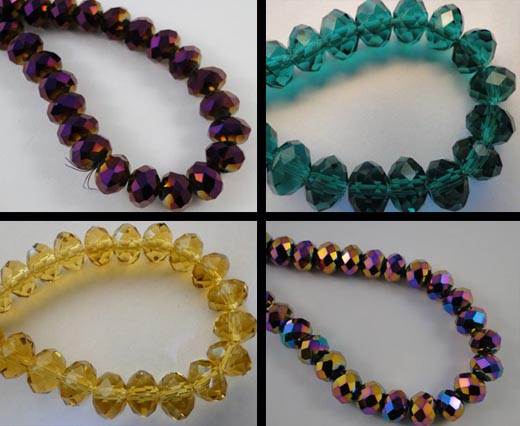 Buy Beads Faceted Glass Beads Crystal round faceted - 3mm  at wholesale prices