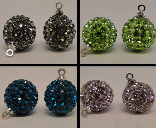 Buy Perlen und Anhänger Kristallanhänger Shamballa-Anhänger - 8mm  at wholesale prices