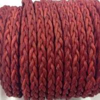 Buy Leather Cord Braided Leather Flat Flat Braided Leather Cords 3by2 ply -Various Sizes  at wholesale prices