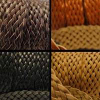 Buy Leather Cord Braided Leather Flat Flat Braided Leather Cords Style 5 - 25mm  at wholesale prices