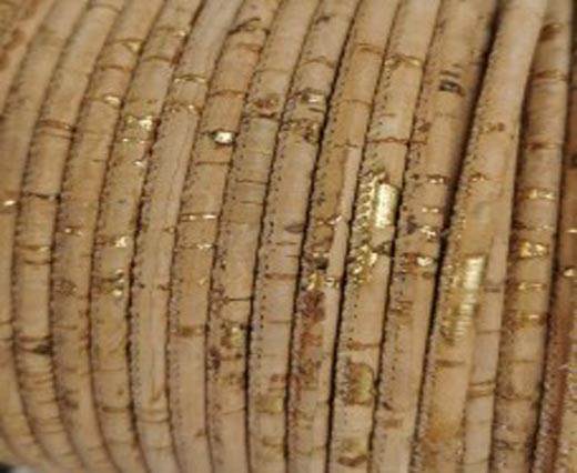 Buy Cordón de Cuero Cordón de Corcho  Redondo  4mm Round Stitched  cork cord  at wholesale prices