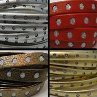 Buy Cordons en Cuir Nappa Plat Avec strass Avec paillettes   at wholesale prices