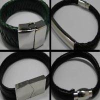 Buy Lederbänder Fertige Lederarmbänder Kombination von Verschlüssen und Leder  at wholesale prices