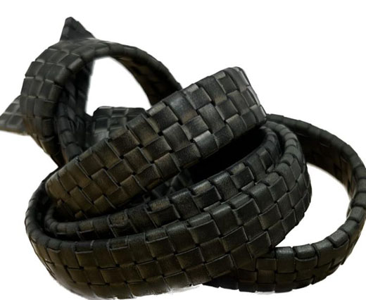 Buy Cordons en Cuir Tressés Carpet Style Braided Cords 15mm Carpet Leather Cord  at wholesale prices