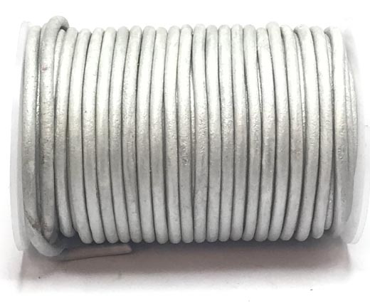 Buy Leather Cord Round Leather 6mm Metallic at wholesale prices