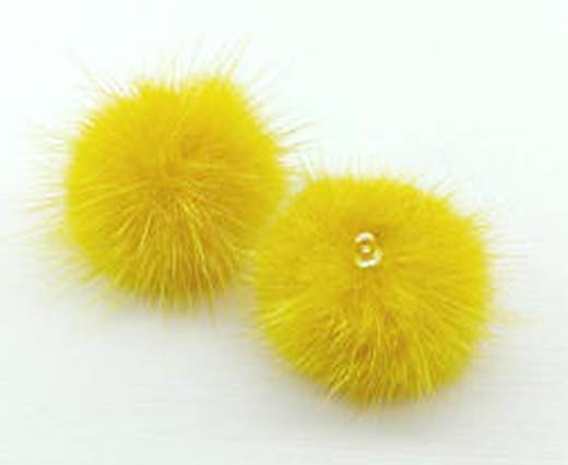 Buy DIY: Confectionnez vos bijoux  Fourrures et plumes Pompons - Vison 30mm  at wholesale prices