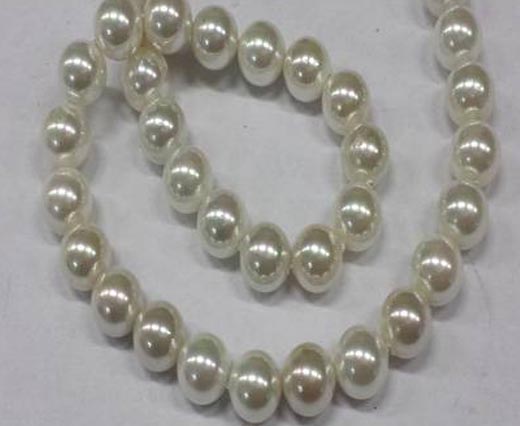 Buy Semi Precious Stones & 925 Sterling Silver High Quality Pearls Pearls in round shape Size 10 mm  at wholesale prices