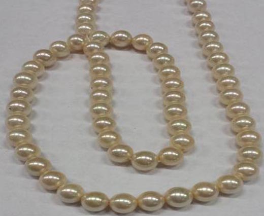 Buy Semi Precious Stones & 925 Sterling Silver High Quality Pearls Pearls in round shape Size 6mm  at wholesale prices