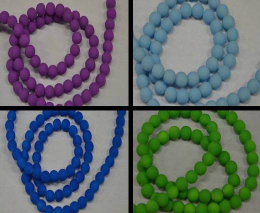 Buy Beads Faceted Glass Beads Round Glass Beads - 8mm  at wholesale prices