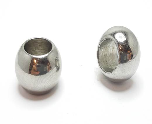 Buy Stainless Steel Beads and Findings Parts Stainless Steel Parts for Round Leather - Steel Colour Stainless Steel Part for Round Leather - Size 10mm,11mm and 12mm  at wholesale prices