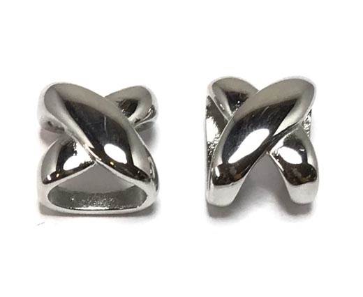 Buy Stainless Steel Beads and Findings Parts Stainless Steel Parts for Flat Leather - Steel Colour Stainless Steel Part for flat leather - Size 11mm till 15mm, 20mm  at wholesale prices