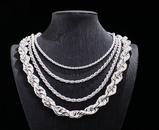 Buy Stainless Steel Finished Jewellery Silver Stainless Steel Necklaces  at wholesale prices