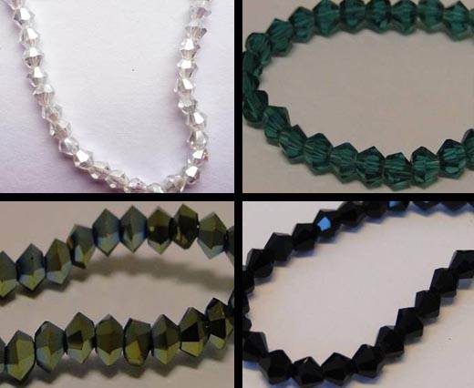 Buy Perlen und Anhänger Glasperlen, rund, facettiert Glas-Steine  at wholesale prices