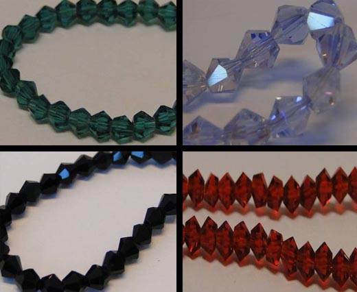 Buy Beads Faceted Glass Beads Sharp Glass Beads Sharp Glass Beads -4mm  at wholesale prices