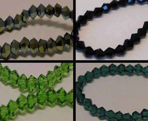 Buy Beads Faceted Glass Beads Sharp Glass Beads Sharp Glass Beads - 6mm  at wholesale prices