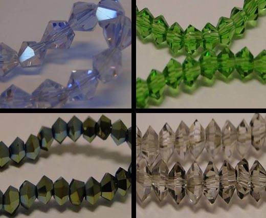 Buy Beads Faceted Glass Beads Sharp Glass Beads Sharp Glass Beads - 8mm  at wholesale prices