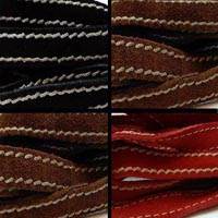Buy Leather Cord Suede Cord Flat Suede  Double Stitched  at wholesale prices