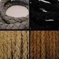 Buy Leather Cord Suede Cord Braided Suede  5mm  at wholesale prices