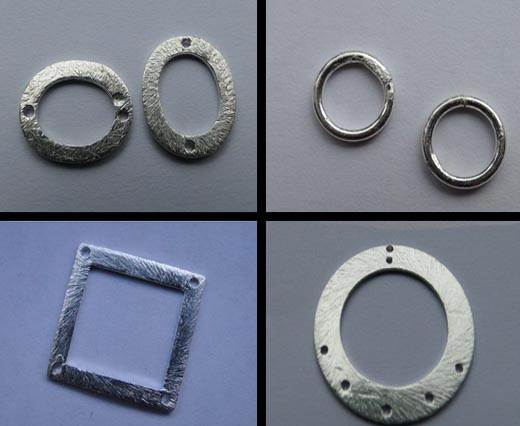 Buy Componentes de Zamak y Latón Perlas y cadenas de plata chapada anillos metalicos pulidos  at wholesale prices