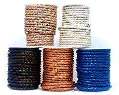 Buy Leather Cord Braided Leather Round 5mm  at wholesale prices