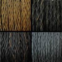 Buy Leather Cord Braided Leather Flat Plaited Round - 14mm  at wholesale prices