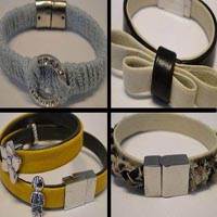 Buy Leather Cord Ready Leather Bracelets Designers Collection made from Leather Cords and Locks-Parts. Bracelets  at wholesale prices