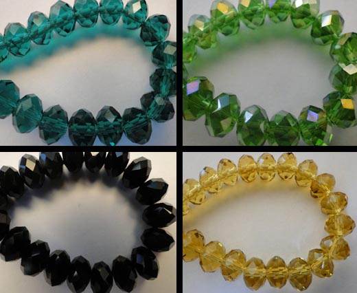 Buy Beads Faceted Glass Beads Crystal round faceted - 18mm  at wholesale prices