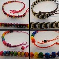Buy Leather Cord Ready Leather Bracelets Designers Collection made from Leather Cords and Locks-Parts. Fancy Cord Bracelet  at wholesale prices