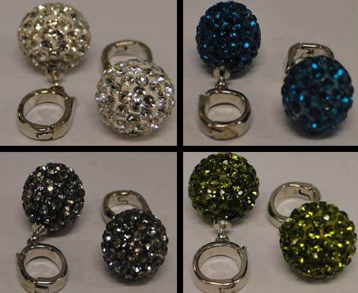 Buy Perline Cristalli e perline con cristalli Shamballa Perle shamballa con gancetto per cordoncini  at wholesale prices