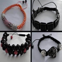 Buy Beads Crystal Beads in different Styles Impressions of Shamballa Bracelets  at wholesale prices