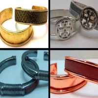 Buy Zamak / Brass Beads and Findings Metal Cuffs in Zamak / Brass  at wholesale prices