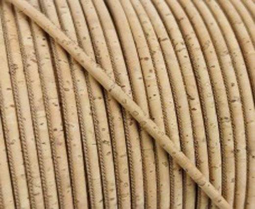 Buy Cordón de Cuero Cordón de Corcho  Redondo  2.5mm Round Stitched Cork Cord  at wholesale prices