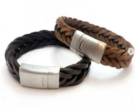 Buy Cordoncini di cuoio Cordoncini intrecciati Cordoncini intrecciati piatti Thick Braided Leather cord  at wholesale prices