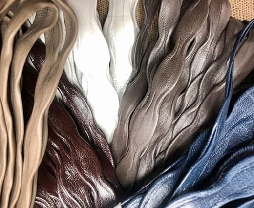 Buy Leather Cord Nappa Leather Wave Style Nappa Leather   at wholesale prices