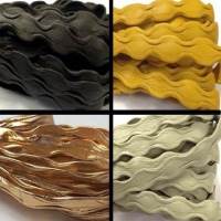 Buy Leather Cord Nappa Leather Wave Style Nappa Leather  12mm  at wholesale prices