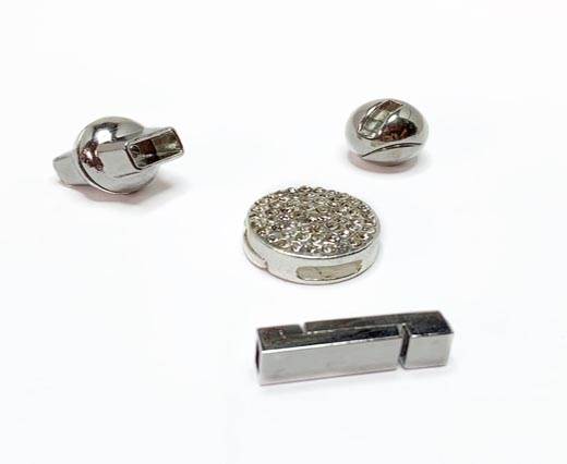 Buy Clasps Magnetic Clasps  Zamak Magnetic Clasps Zamak Flat Clasps  7mm - 9mm   at wholesale prices