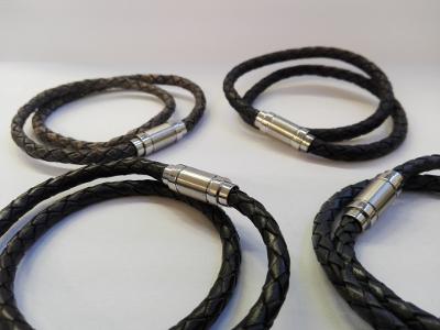 How do you make braided leather cord bracelets